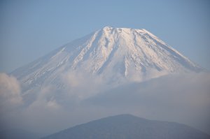 精進湖より