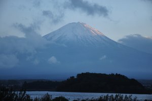 運よく雲が晴れた