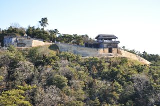 鬼ノ城　展望デッキより