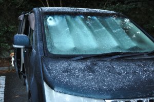 熱海の自然公園で　車中泊