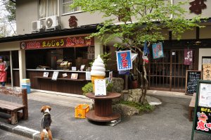 入り口の茶店