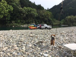 カヤックの下る川