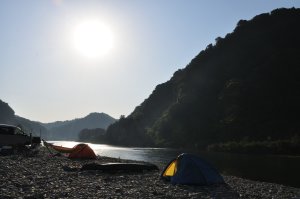 古座川の朝