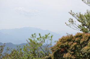 展望　霞んでいる